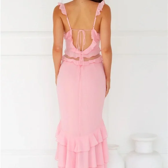 Hello Molly Pink Ruffle Dress - Picture 4 of 5